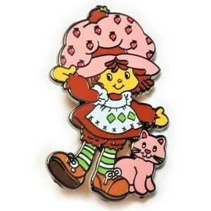 Strawberry Shortcake 80's Cartoon Toy Lapel Pin